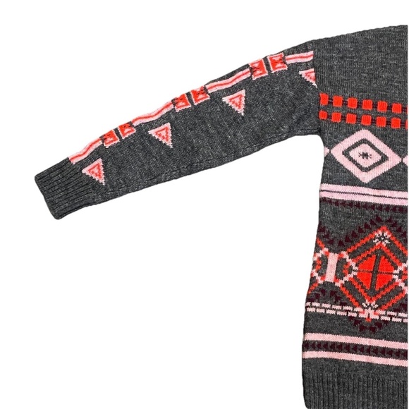 J.Crew Fair Isle Knit Sweater Gray XS Wool Mohair Pullover Women - Picture 5 of 11